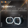 Cymauto's new 7D5D crystal decorative cover 2.5 -inch .3.0 inch lens light guide cover two -color angel eye