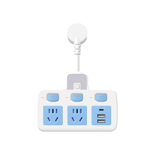 Multi-functional multi-hole USB converter plug strip socket independent switch wiring board dormitory home