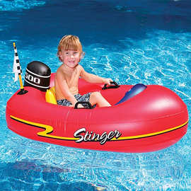 定制PVC儿童充气船橡皮艇加厚儿童小船婴儿玩具船浮船海韵双气室