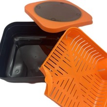 带内框饵料盒 +沥水篮红虫盒 活饵透气保鲜存放 鲤鱼钓鱼饵盒