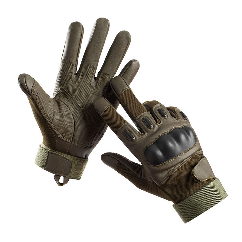 Cáscara dura táctica guantes de dedo completo dedo largo montar fuerzas especiales militares fans lucha entrenamiento al aire libre guantes de Deportes de protección