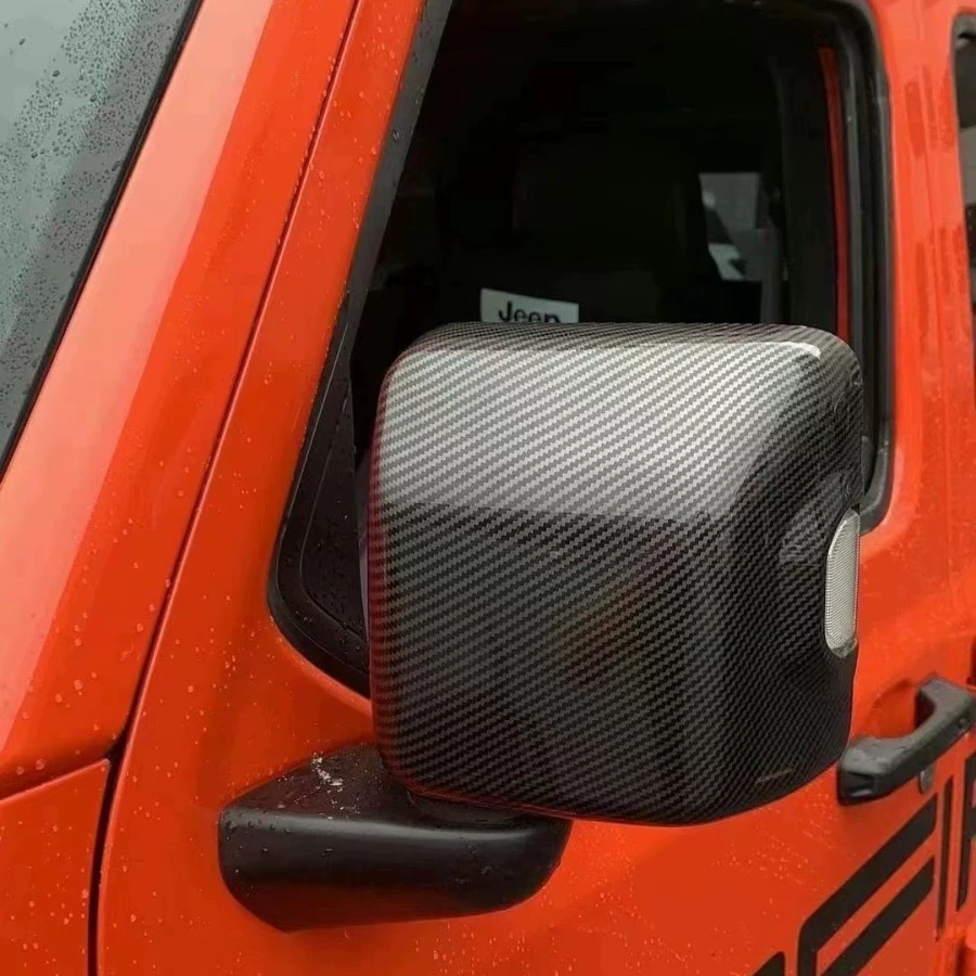 Зеркало заднего вида с подсветкой подходит для Jeep Wrangler, вспомогательное зеркало заднего вида из углеродного волокна для Jeep Wrangler.