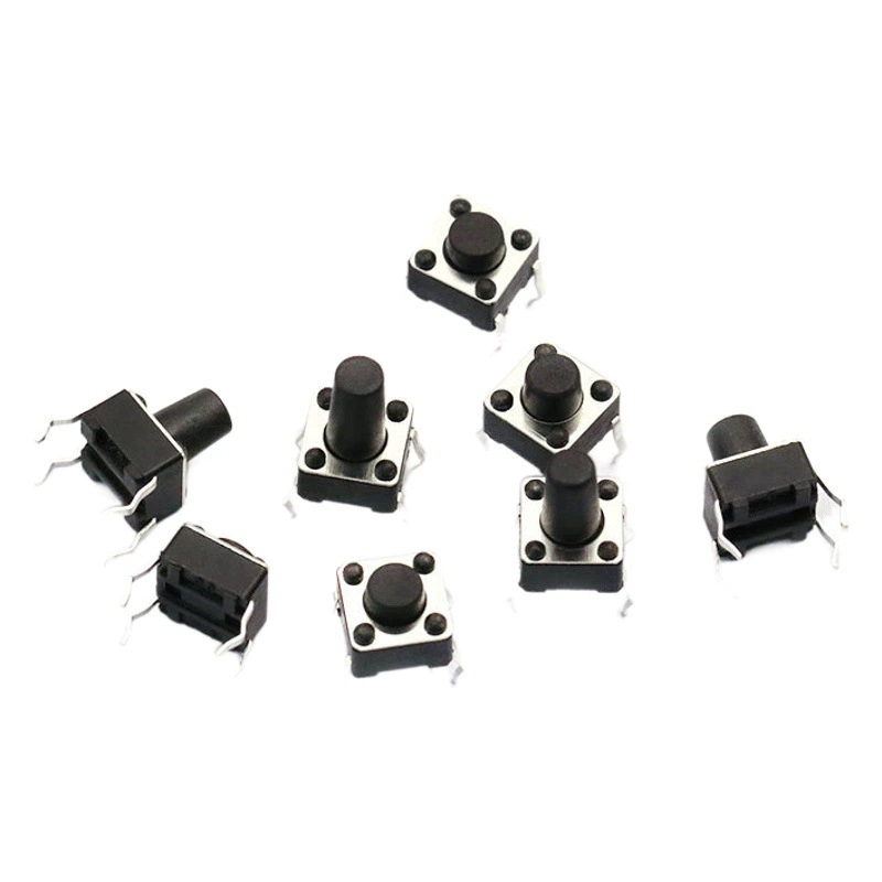 Сенсорный переключатель 6X6X4.3/5/6/7/8/9/10/11/12/13-21 мм подключаемый четырехножный микропереключатель