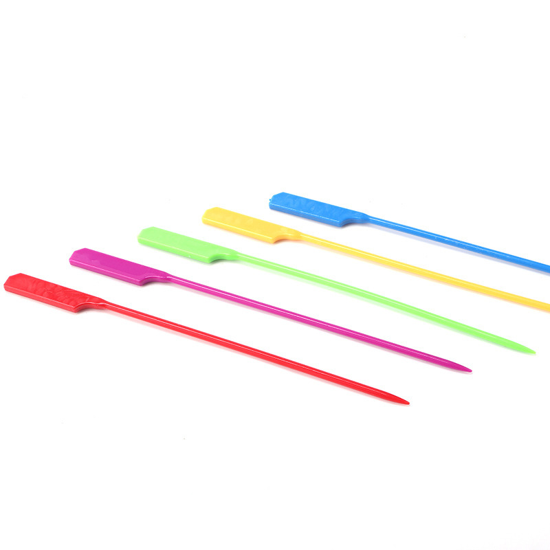 Factory supply spicy hot pot meat balls skewers ABS material 18cm skewers wholesale spicy hot pot plastic skewers