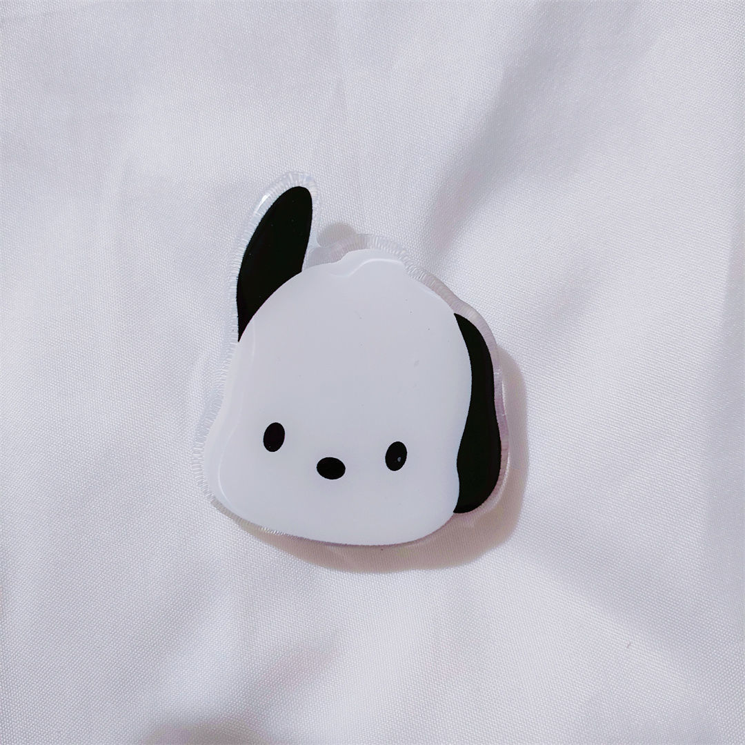 Corea del Sur ins estilo blanco pato epoxi airbag soporte lindo soporte plegable retráctil pasta dedo hebilla soporte del teléfono móvil