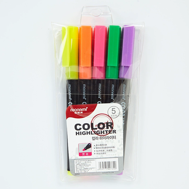 South Korea Monami Color Highlight Fluorescence Pen Set 06007