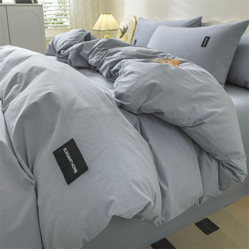 Algodón lavable simple inswind set de cuatro piezas de algodón 100% sábanas de algodón puro cama