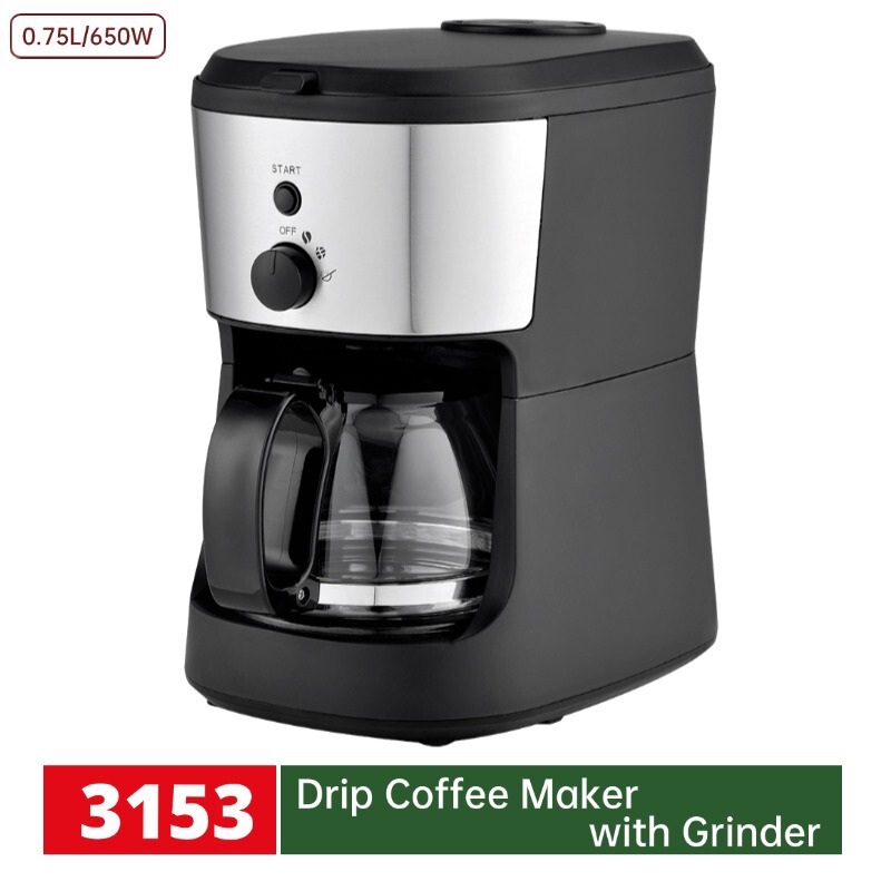 Customized Direct-Brew Coffee Powder with Grinder Coffee Machine Two-In-One Grinder Coffee Machine Home Wholesale