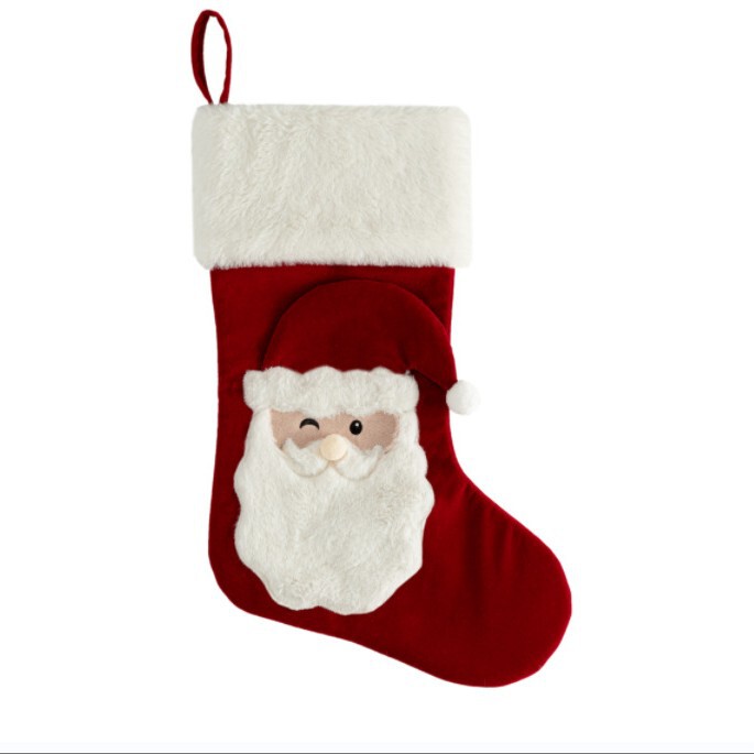 クリスマスソックスギフトバッグクロスボーダー新しいクリスマスペンダントギフトバッグクリスマスベルベット雪だるまソックスクリスマス装飾|undefined