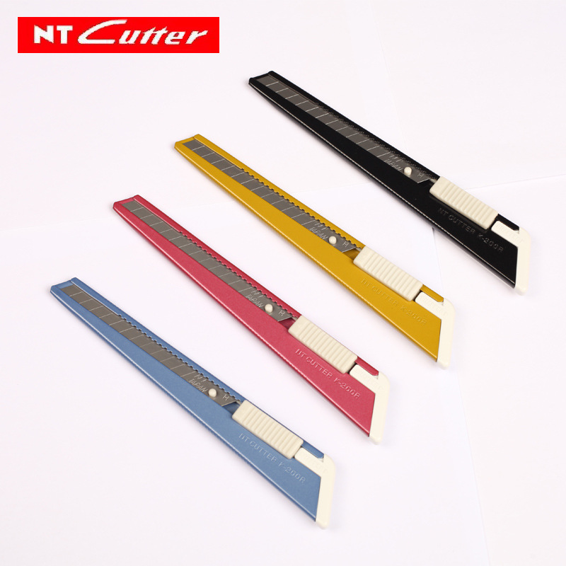 日本NT CUTTER透明金属美工裁纸刀小号办公开箱拆快递包裹K-200RP
