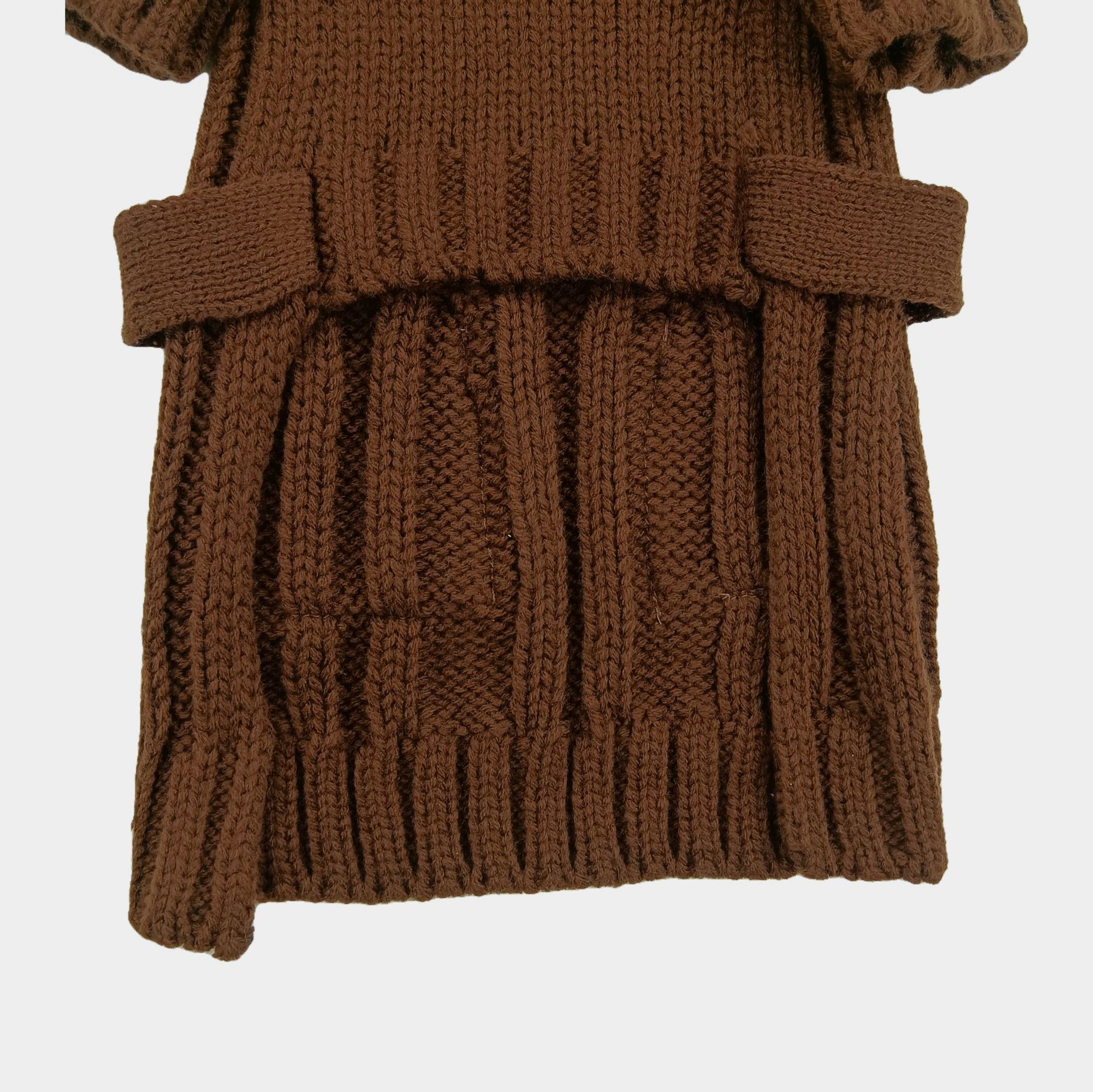 Efterår og vinter strikket sweater til kæledyr, blød akryl og behagelig to-benet sweater, moderigtig lommedekoration, multi-farve tilgængelig