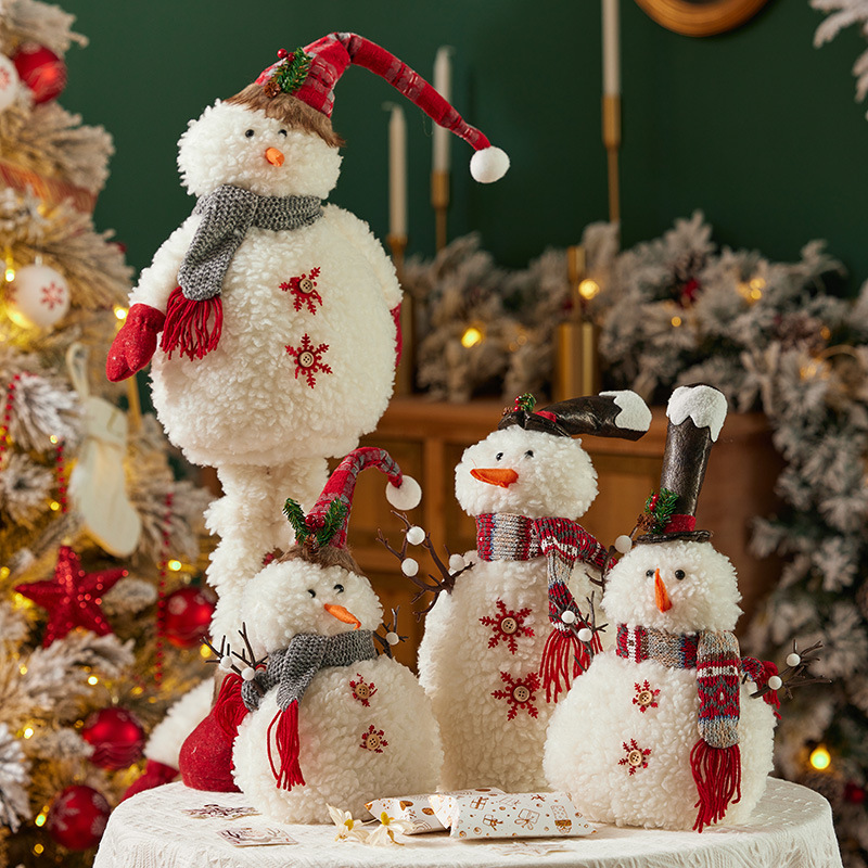 Muñeca de muñeco de nieve de Navidad Decoraciones de Navidad Regalo de Navidad Juego de regalo Muñeca