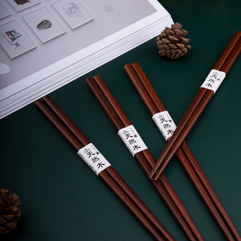 Shengxi hogar de madera maciza palillos de hotel japonés y cocina japonesa traje de madera maciza natural palillos de madera maciza
