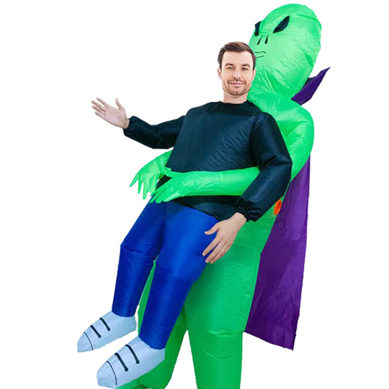 Amazon explosión impresa inflatable T-Rex disfraz Halloween multicolor T-Rex disfraz de fiesta disfraz de muñeca