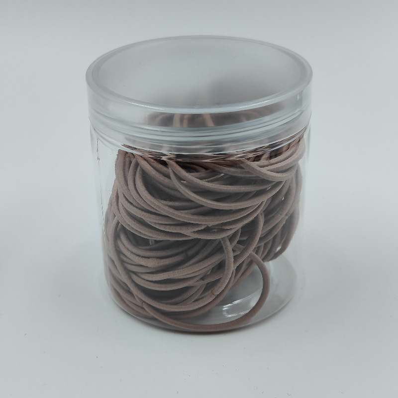 Fábrica directa enlatada de alta elasticidad no daña cabello de cabello de chicas anillo de toalla simple banda de goma cabello de cabello anillo de cabello de bebé