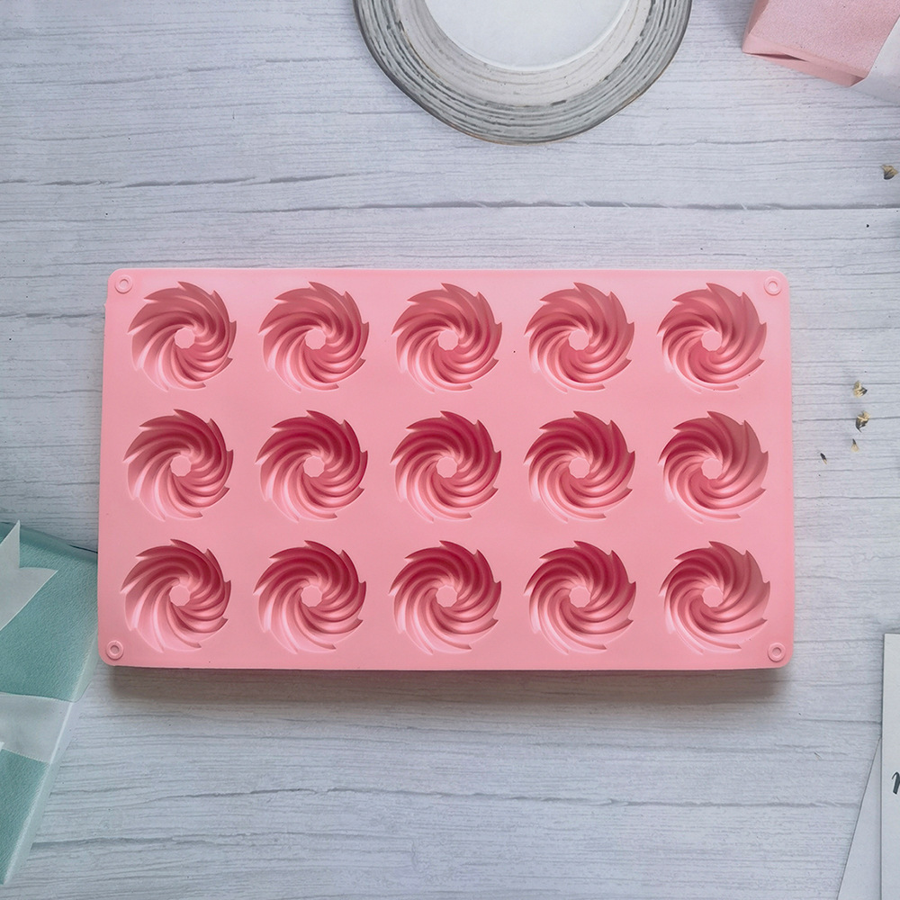 15 molde de pastel helicoidal 66 molde de silicona pastel helado pudín molde de postre jabón utensilios