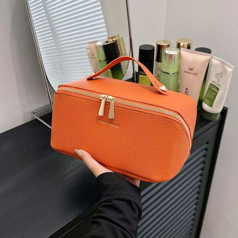 アマゾンクロスボーダー新型ライチ柄化粧バッグ大容量高颜値化粧品収納バッグ旅行洗面バッグ|undefined