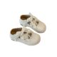 Children's Lace Double Bow Small Leather Shoes 2025 Spring and Autumn New Korean Style Girls Pearl Lolita Princess Shoes