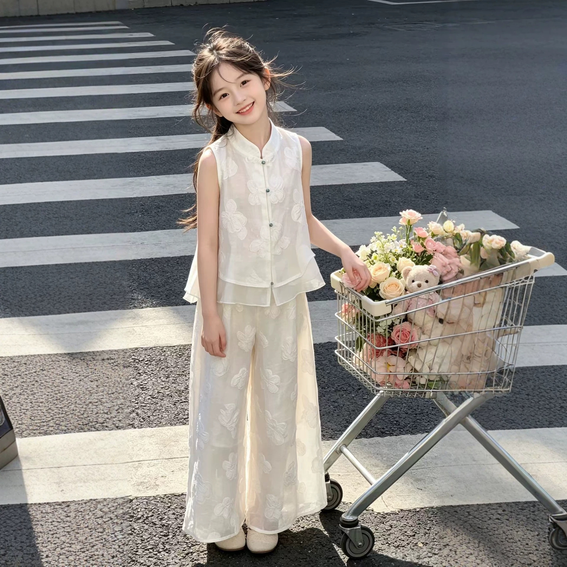 女童国风套装夏季2026新款洋气儿童汉服女孩新中式日常可穿古装夏