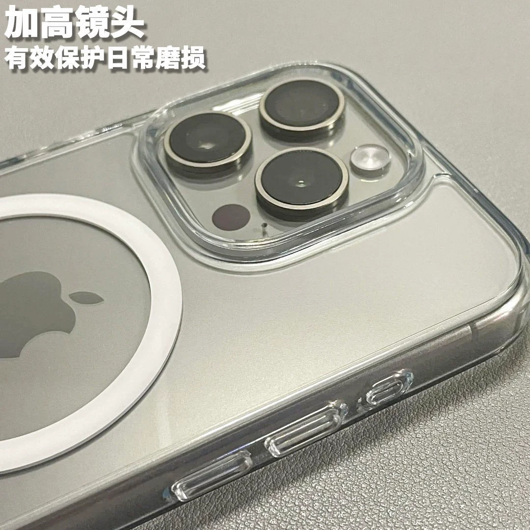 Apple, iPhone12, совместимый чехол для телефона, воздушный мешок, сильный магнит, прозрачный iPhone16 Pro, защита от падения