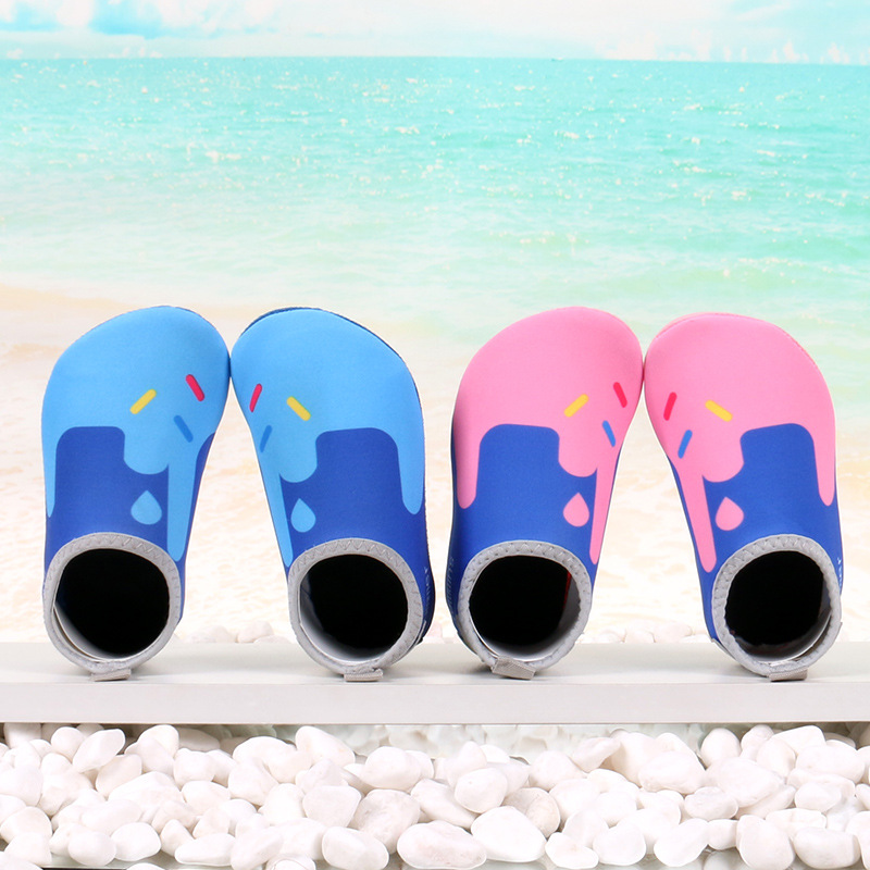 Children's beach shoes and socks, unisex, non-slip, cut-resistant, water shoes, adult couples' swimming, outdoor, river tracing, skin-friendly soft shoes