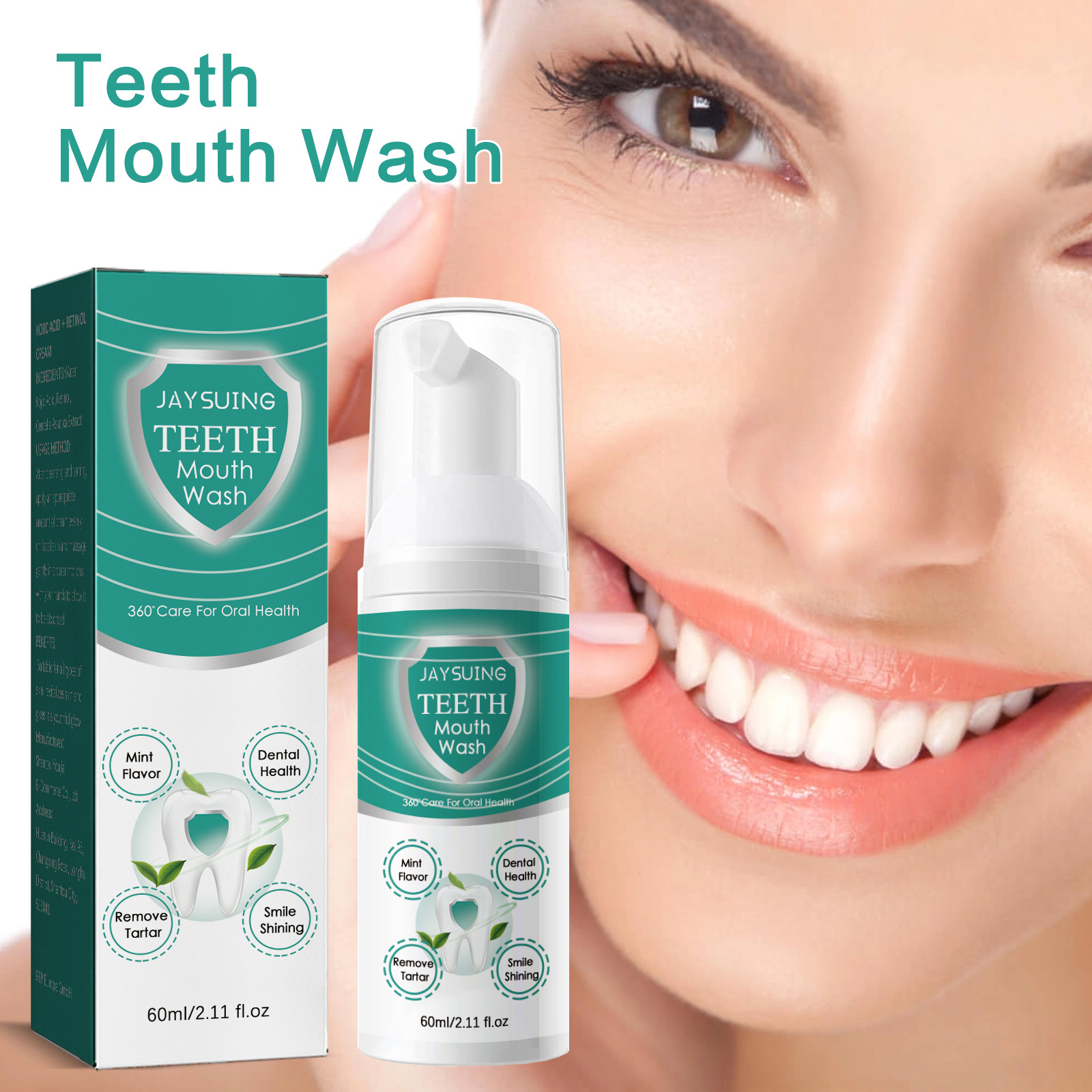 Jaysuing Foam Teeth Cleansing Mousse Deeply cleans teeth stains