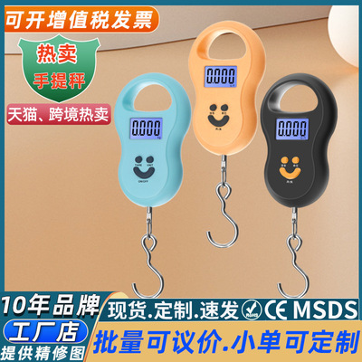 便携手提秤家用电子秤克秤50kg精准称克重电子称食物手提弹簧克称