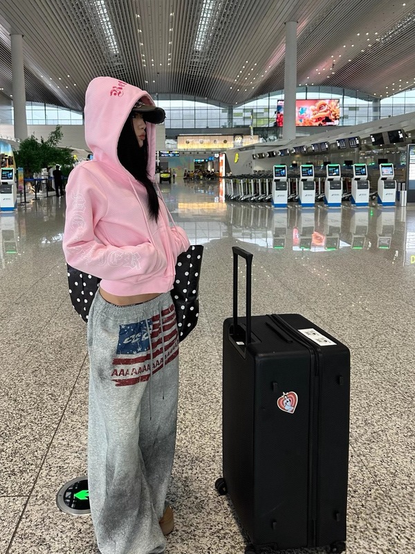 高街hiphop超火字母运动休闲裤女爵士舞卫裤宽松bf慵懒风阔腿长裤|undefined