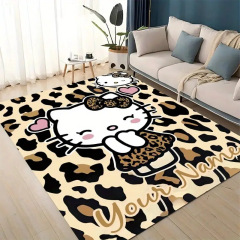 可爱萌趣kitty猫装饰地毯家用客厅耐脏防滑易打理沙发毯可代发