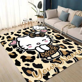 可爱萌趣kitty猫装饰地毯家用客厅耐脏防滑易打理沙发毯可代发