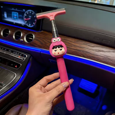 Crayon Shin-Chan Car Rearview Mirror Multifunctional Retractable Wiper Rainproof Gadget Snow Scraper Car Window Glass Defogger