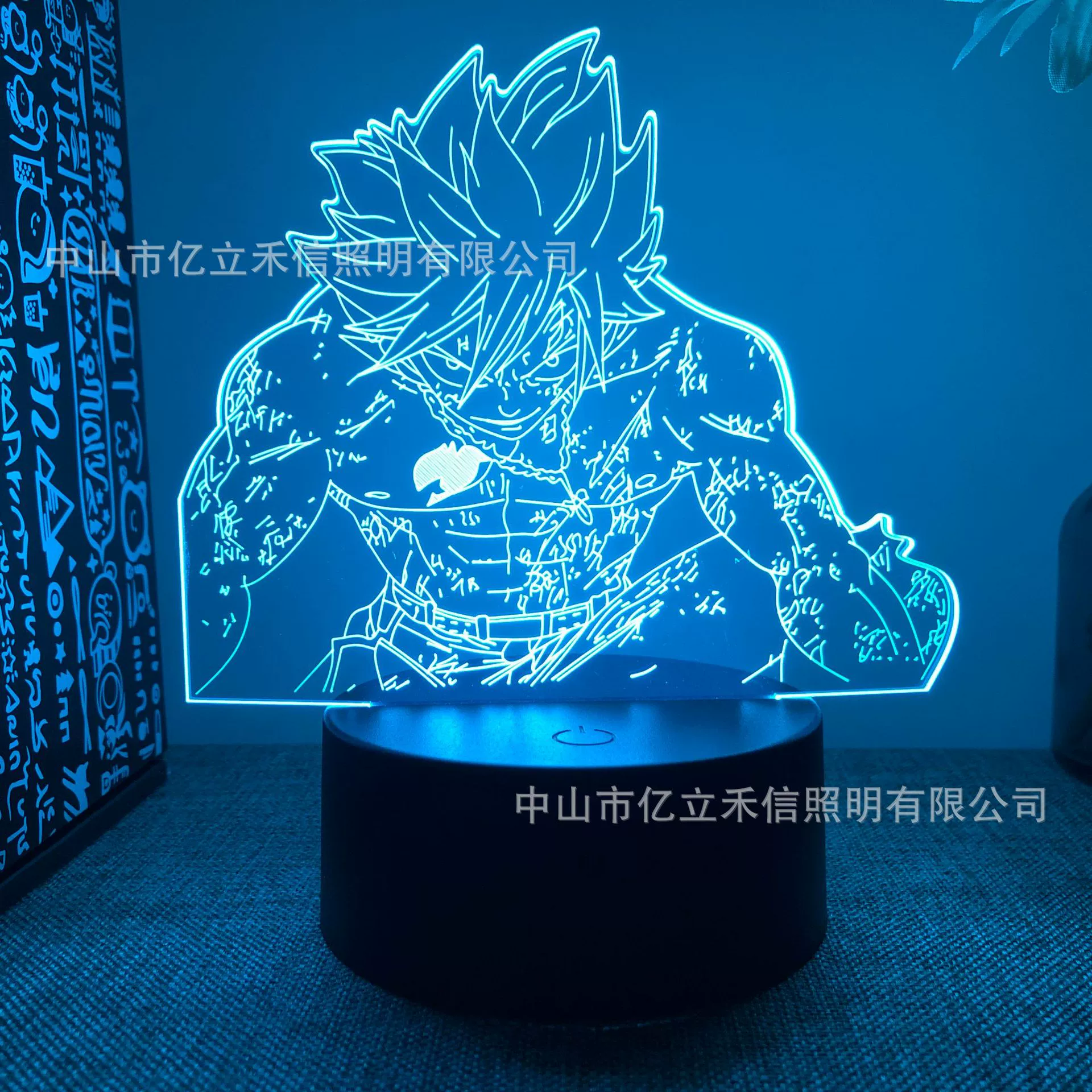 Гибридный 3D ночной светильник Fairy Tail Ailusa USB сенсорный цветной пульт ДУ LED креативная настольная лампа подарок