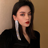 Silver needle, fashionable advanced elegant brand earrings, silver 925 sample, European style, internet celebrity