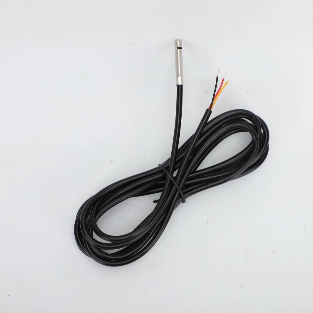 Датчик температуры DS18B20, нержавеющая сталь 304, водонепроницаемый, провод для измерения температуры, термистор, водонепроницаемый и устойчивый к высоким температурам