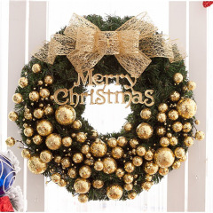 韓国版人気クリスマス花輪30cm40cm藤条花輪門掛デパートホテルショーウインドークリスマス装飾品