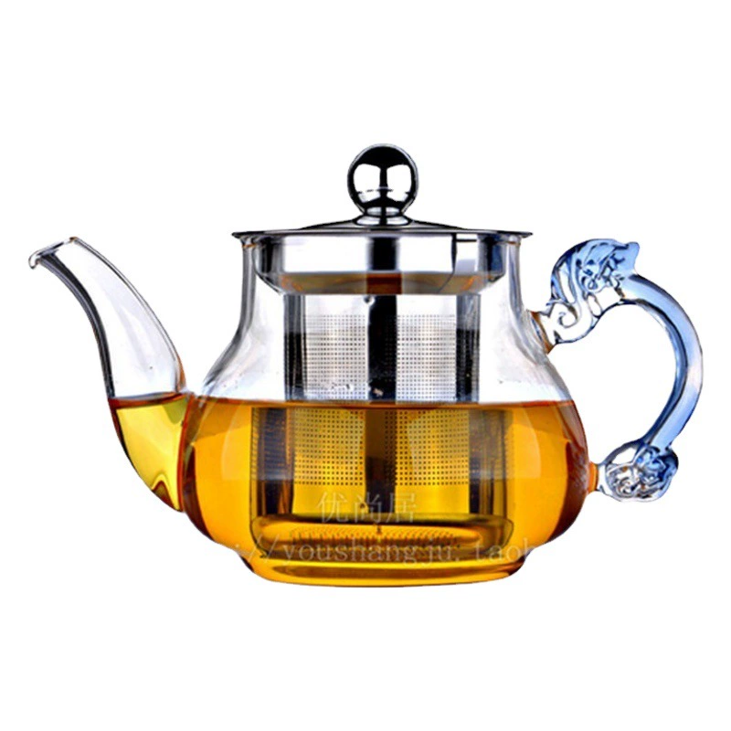 Стеклянный Чайник Бытовой Чайник Офисный Вареный Чайник Фильтрация Из Нержавеющей Стали Чайник