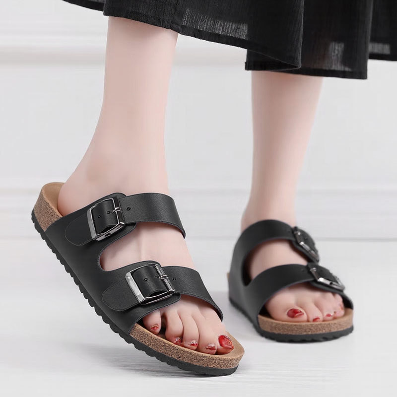 Sandalias de pareja de nuevo estilo de verano transfronterizo, zapatillas Birkenstock, zapatos de playa, moda casual, chanclas para hombres y mujeres