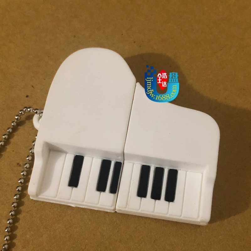 Картинка USB-флешка, музыкальные инструменты, электронная скрипка ПВХ, гитара, микрофон, классическое пианино, 64Гб, подарок на день рождения