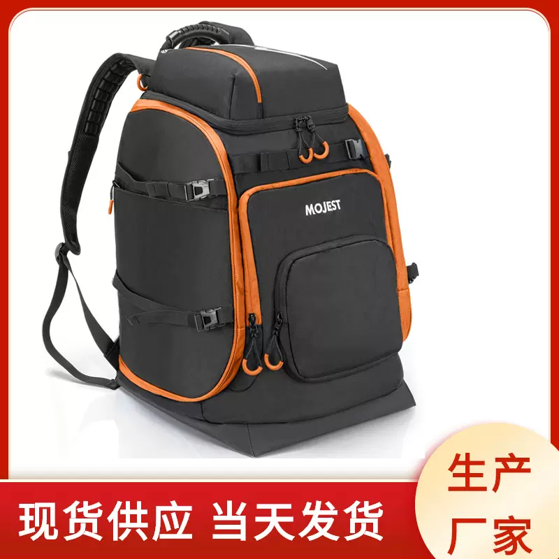 现货批发户外运动背包大容量牛津布登山骑行徒步双肩包滑雪靴包