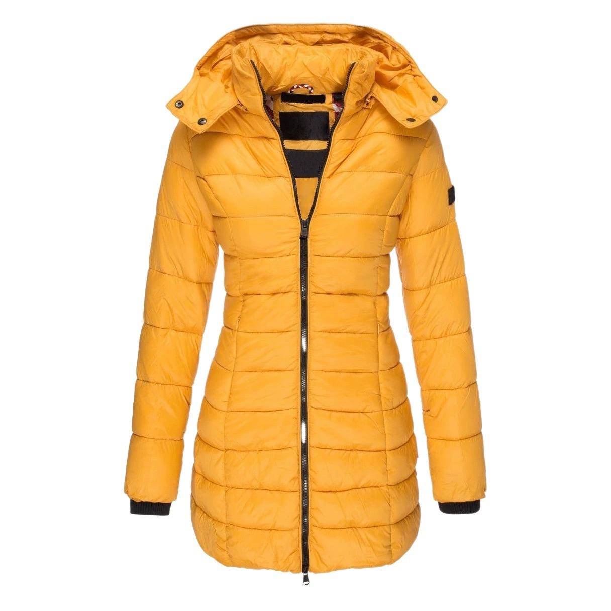 В наличии 2022 желание Amazon Лидер продаж Взрывы плюшевый капюшон длинное хлопковое пальто на молнии женское W172