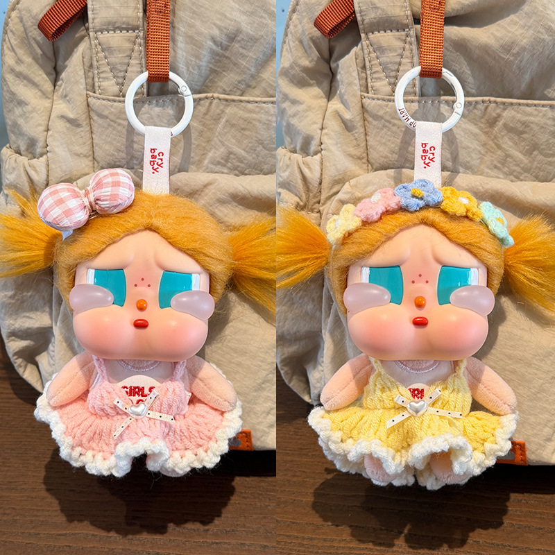 Only Doll Clothes】Crybaby Doll Clothes Monroe Dress Doll Clothes Cute Handmade Knitted Doll Dress