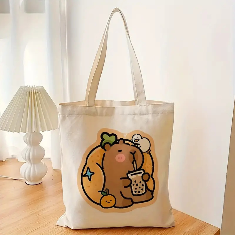 2025 New Women's Canvas Bag Student Holiday Gift Cute Cartoon Canvas Bag Tote Bag 2025 New Women's Canvas Bag Student Holiday Gift Cute Cartoon Canvas Bag Tote Bag
