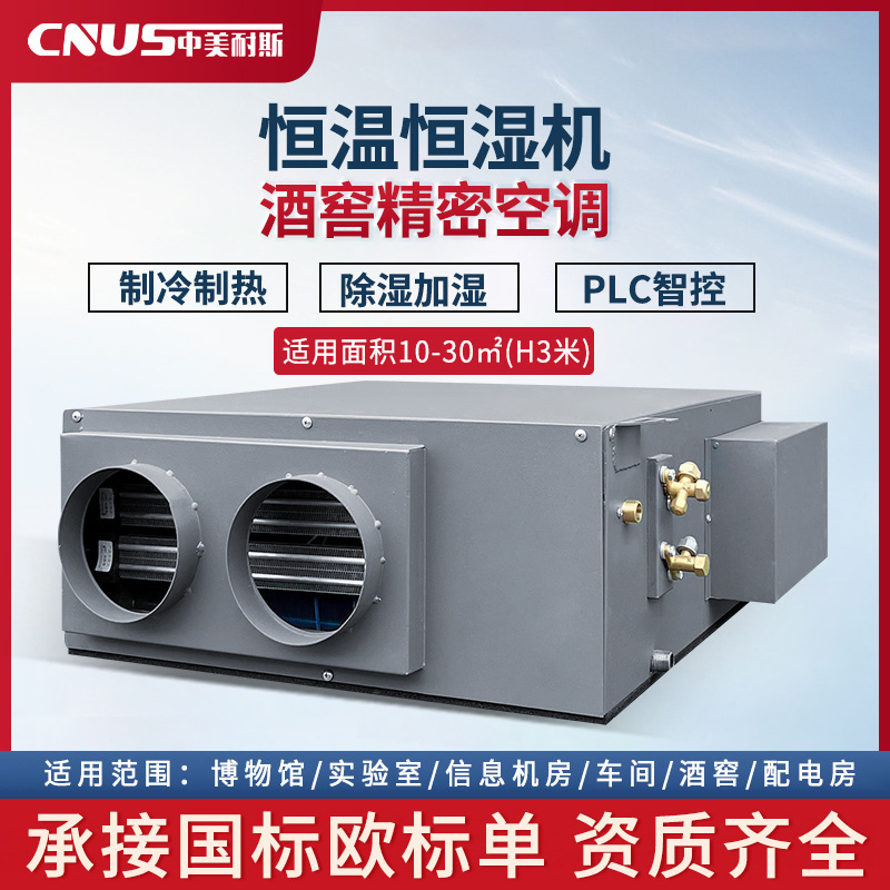 Ceiling Constant Temperature Humidity Machine Precision Air Conditioner Constant Temperature Humidity System Museum Archive Room Temperature Control Humidity Equipment