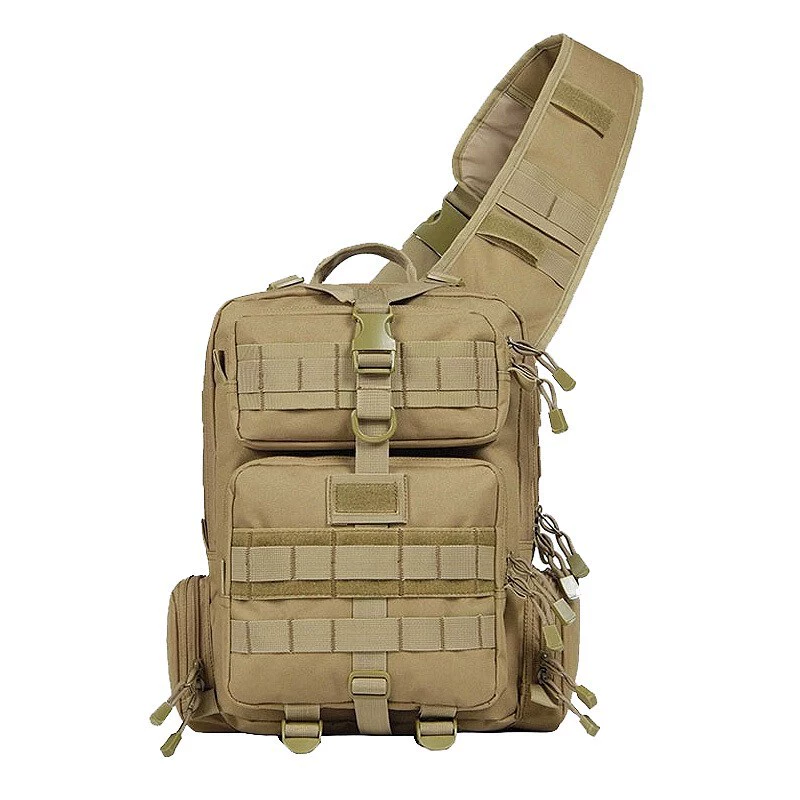 Bolso cruzado táctico camuflaje, vista general