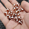Red and white three -eyed beads, round beads, jade, stone scattered beads, tiger tooth, noble vase character at a glance, 10 mm beads at a glance