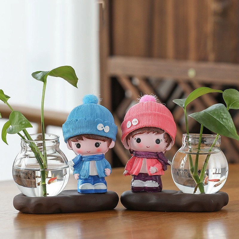 Зеленая гидропонная ваза ваза прозрачная стеклянная цветочная композиция