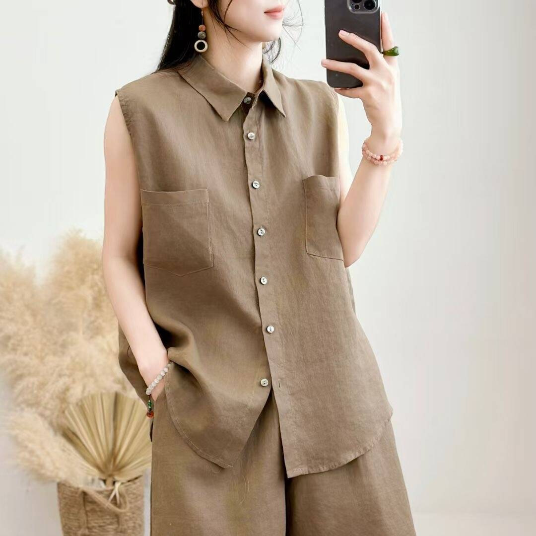Summer fashionable comfortable patch sleevless