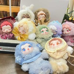 爆款POPMART泡泡玛特SKULLPANDA光织园系列毛绒公仔挂件盲盒玩具