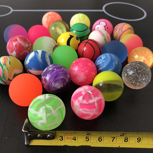 32mm elastic ball mixed solid rubber ball one yuan automatic sales gashapon machine special bouncing ball manufacturer wholesale