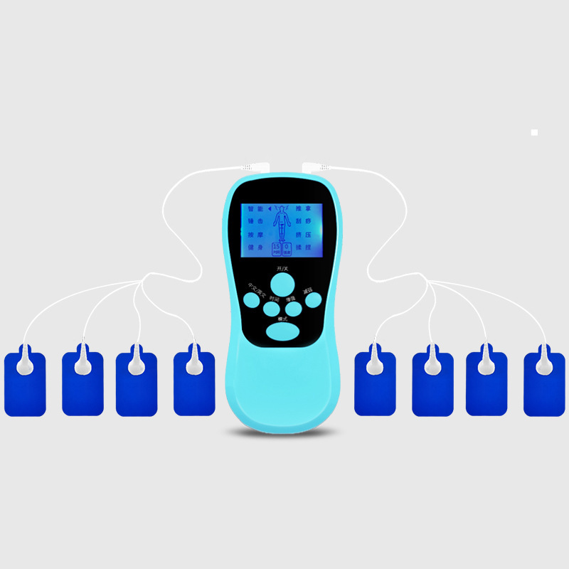 デュアル出力充電ブルースクリーンデジタル経絡マッサージ器低周波頚椎パルスマッサージ器理学療法器メーカー現物|undefined